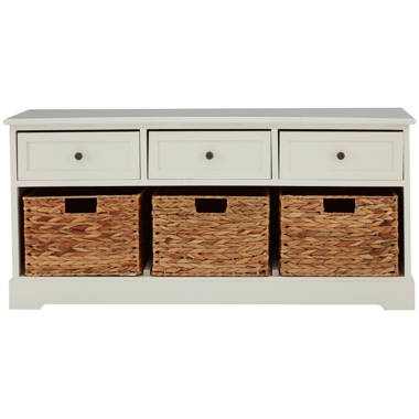 Dublin upholstered storage online bench august grove